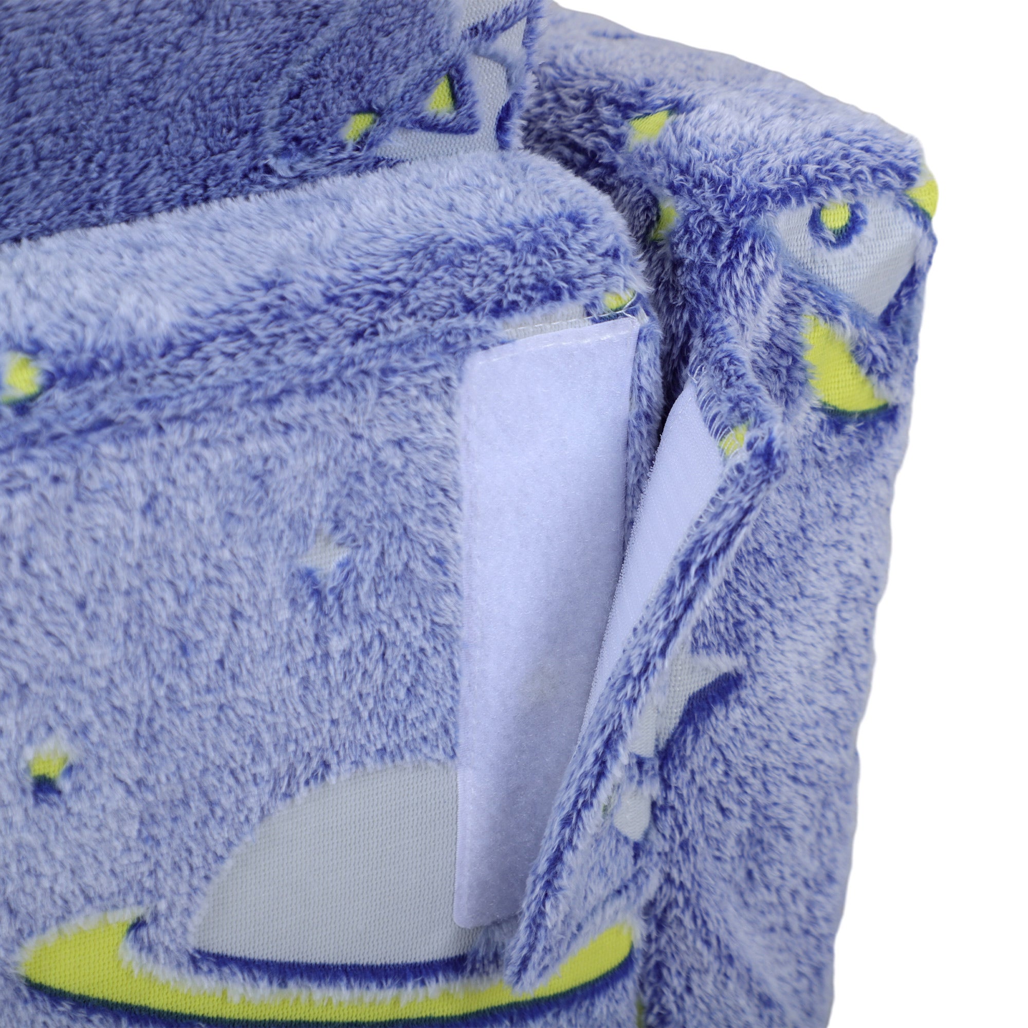 Poltrona Infantil Azul 59x105x30,5 cm - Tecido Luminoso Desenho Espacial