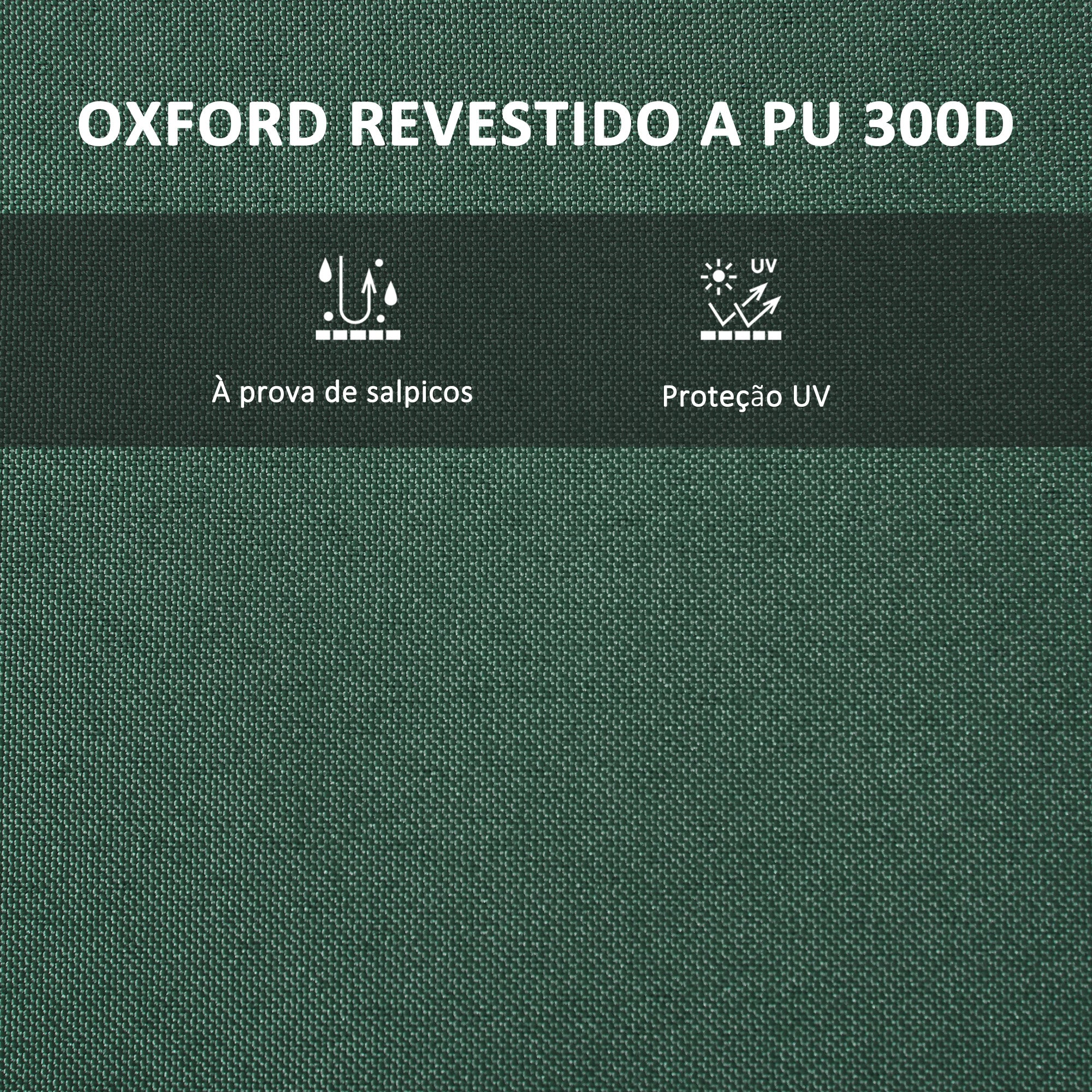 Toldo de Substituição Verde Escuro 300x300 cm para Pérgola de Jardim