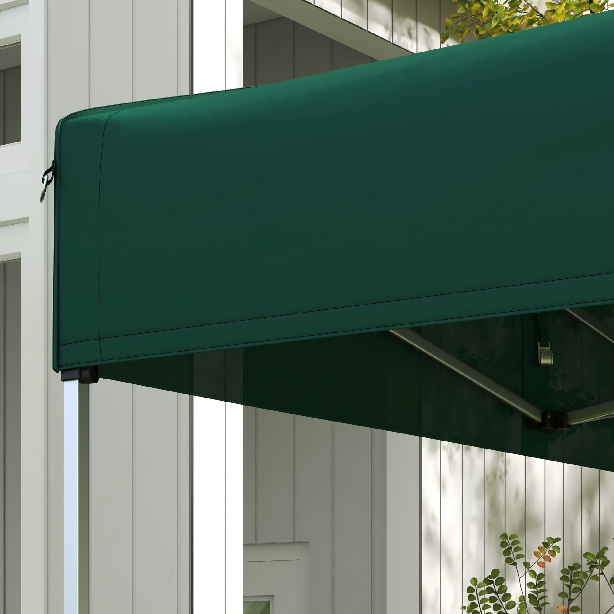 Toldo de Substituição Verde Escuro 300x300 cm para Pérgola de Jardim