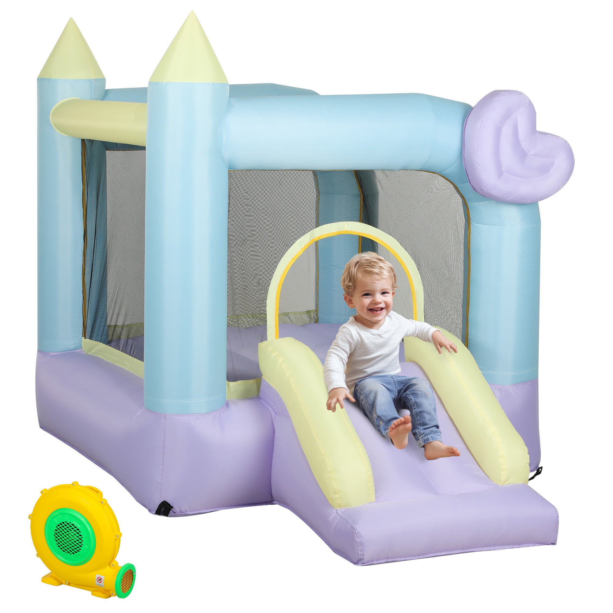 Castelo Insuflável para Crianças 250x165x200 cm - Multicor