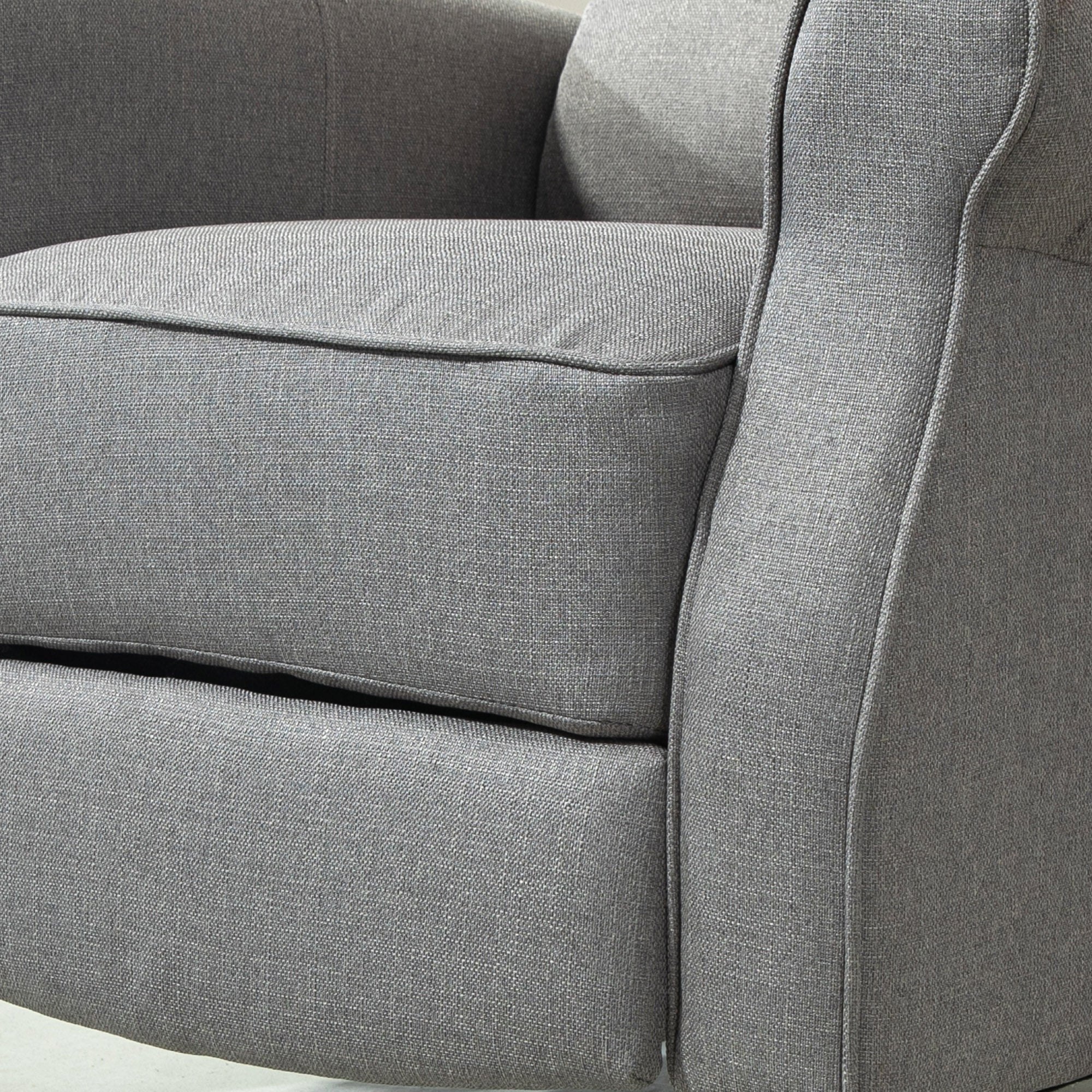 Poltrona Reclinável Cinzenta 77x88x102 cm com Reclinação Manual até 160° e Apoio para os Pés Retráteis