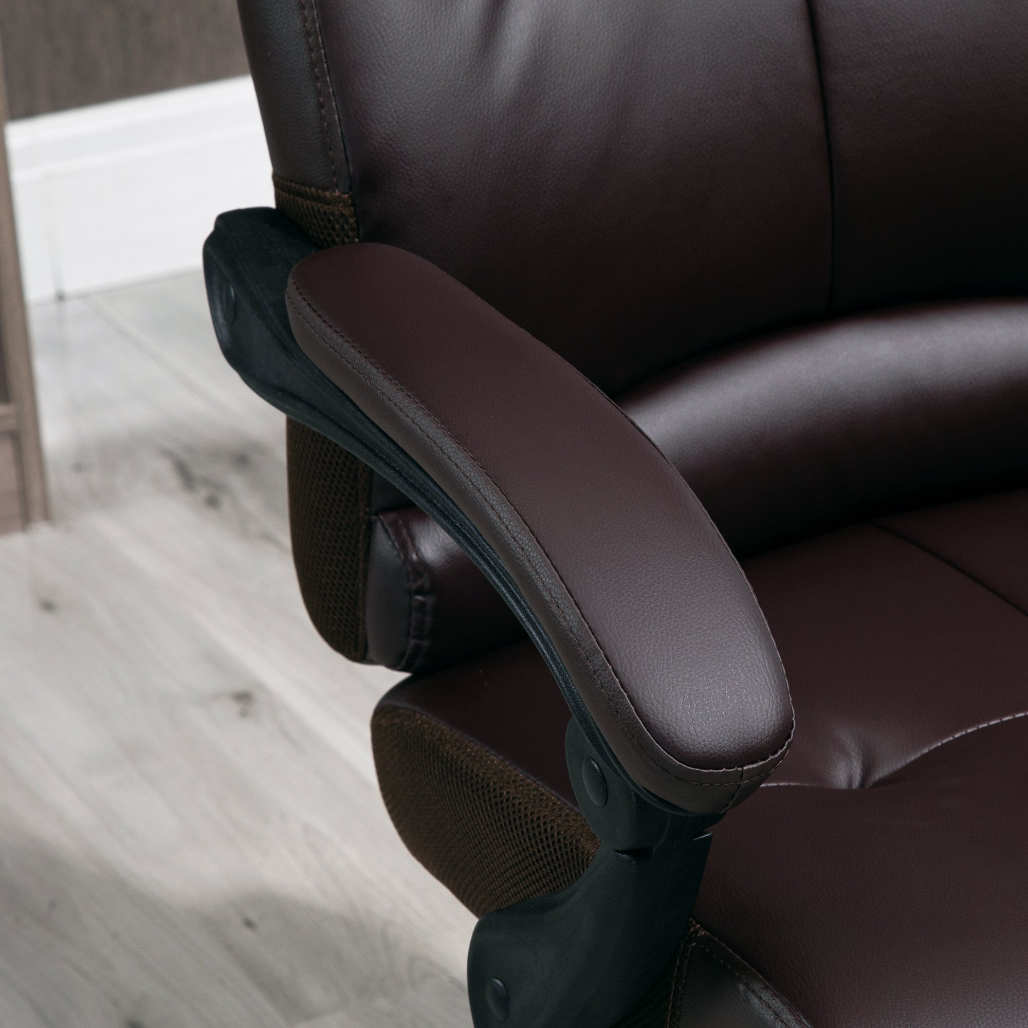 Cadeira de Escritório Ergonómica Marrom 65x65x118-125 cm