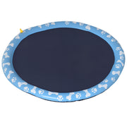 Tapete Aquático Anti-Respingos Ø150 cm Azul para Cães