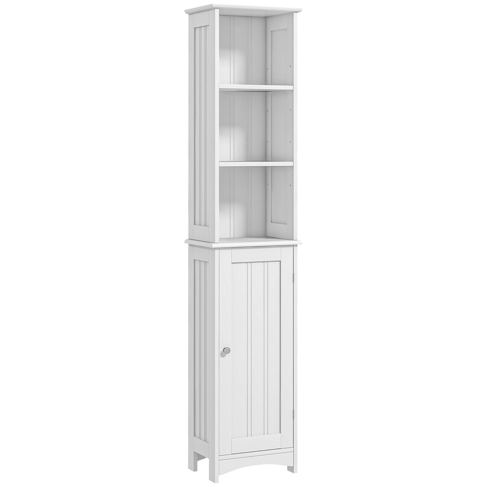 Coluna Casa de Banho Armário Alto Auxiliar 34x23x165 cm - Branco