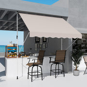 Toldo Manual Retrátil Exterior 300x150x280cm Bege