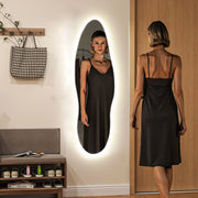 Espelho de Pé com Luzes LED – 40x120 cm – Transparente – Vidro