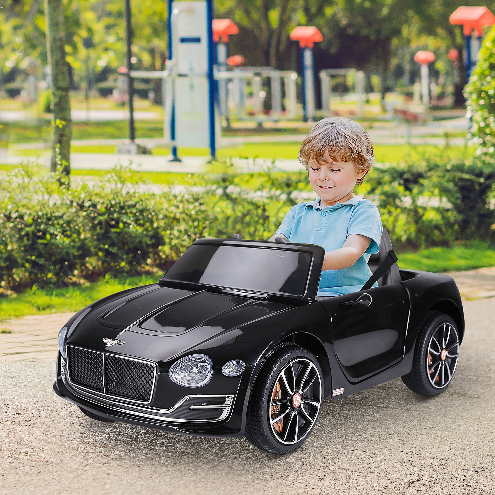Carro Elétrico Infantil – 108 x 60 x 43 cm – Preto – PP e metal