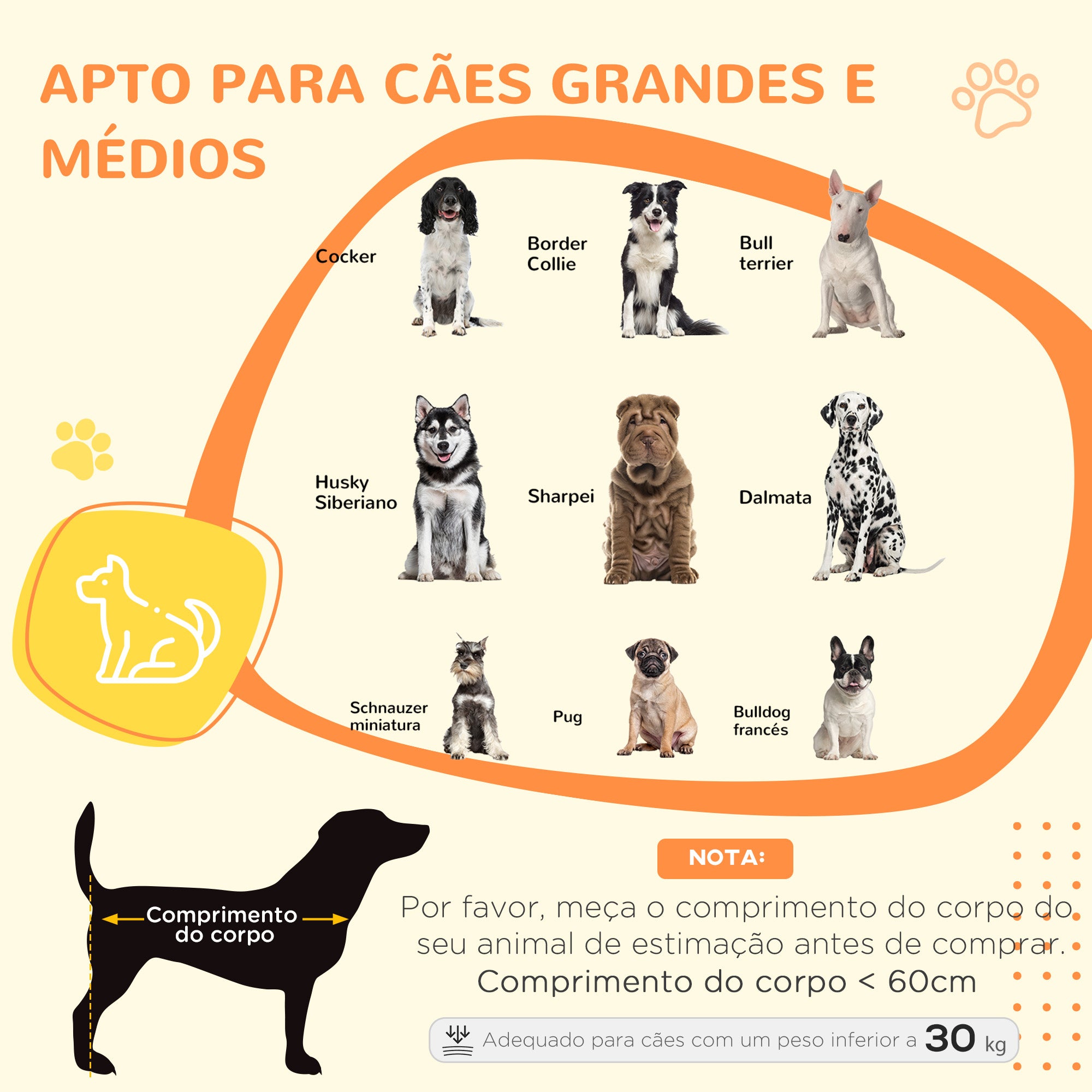 Gaiola Multifuncional para Cães – 94x60x71,5 cm – Cinzento – Aço, Aglomerado, Tecido Oxford, Espuma