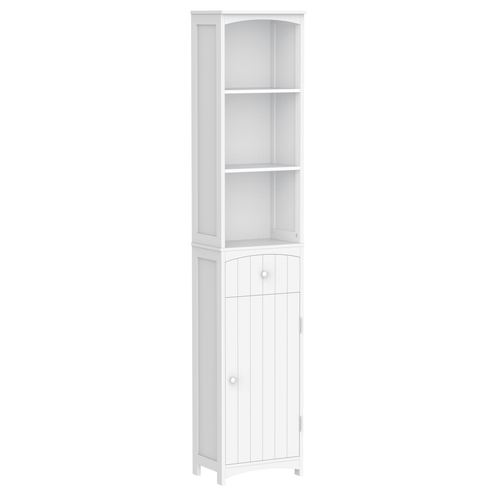 Armário Casa de Banho Moderno 34x24x170 cm Branco