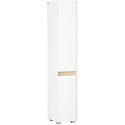 Coluna Casa de Banho Armário Auxiliar 5 Níveis 30x33x165cm Branco