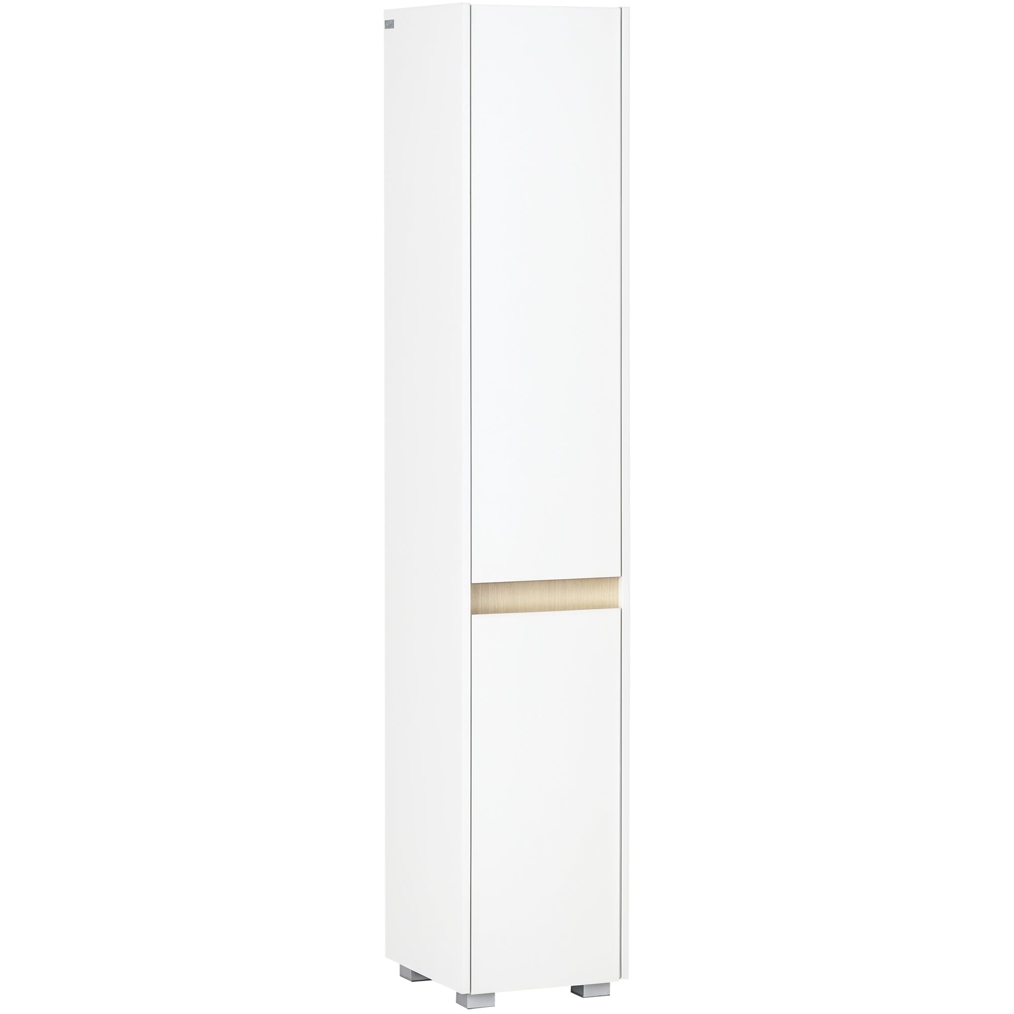 Coluna Casa de Banho Armário Auxiliar 5 Níveis 30x33x165cm Branco