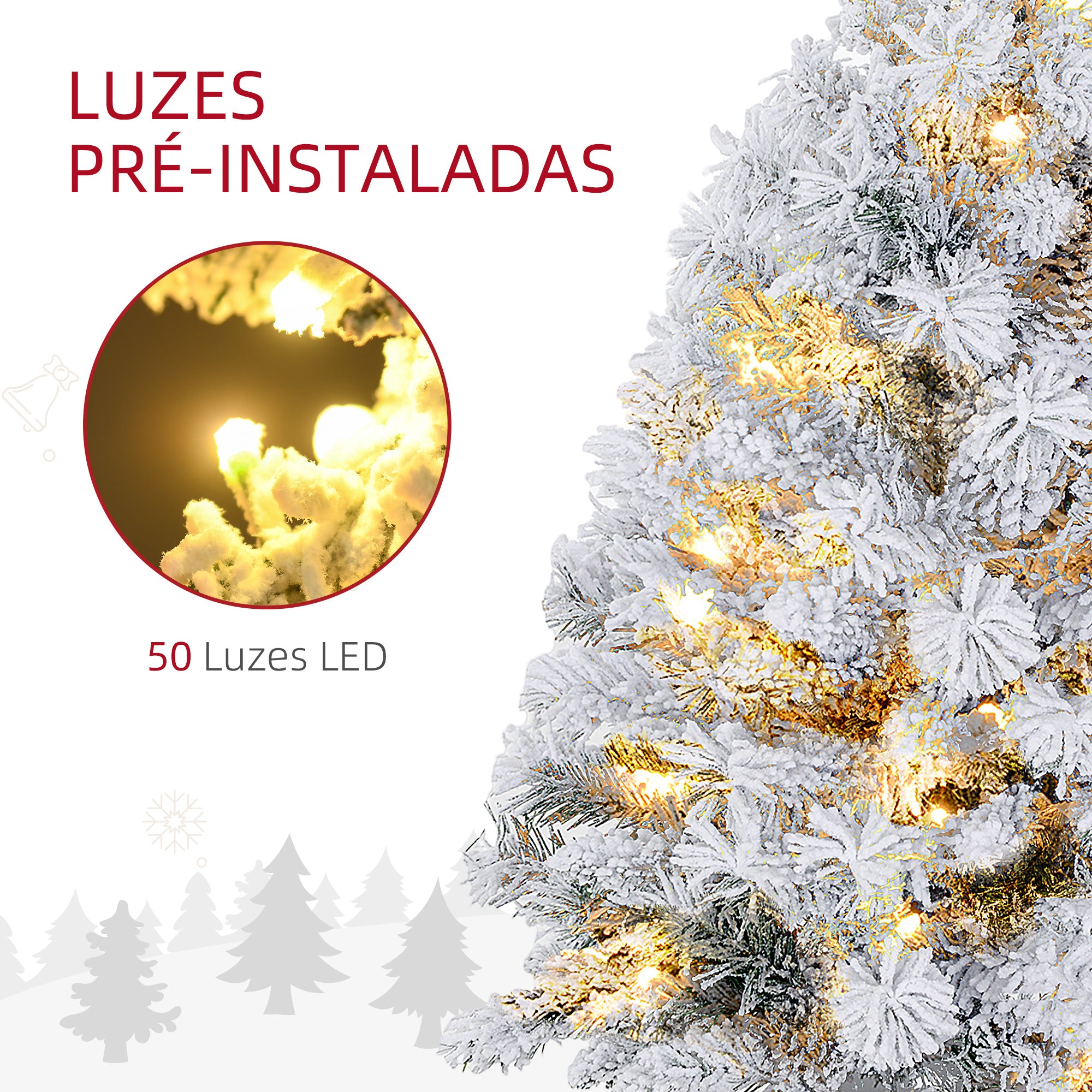 Árvore de Natal Artificial – 90 cm – Verde – Plástico, metal