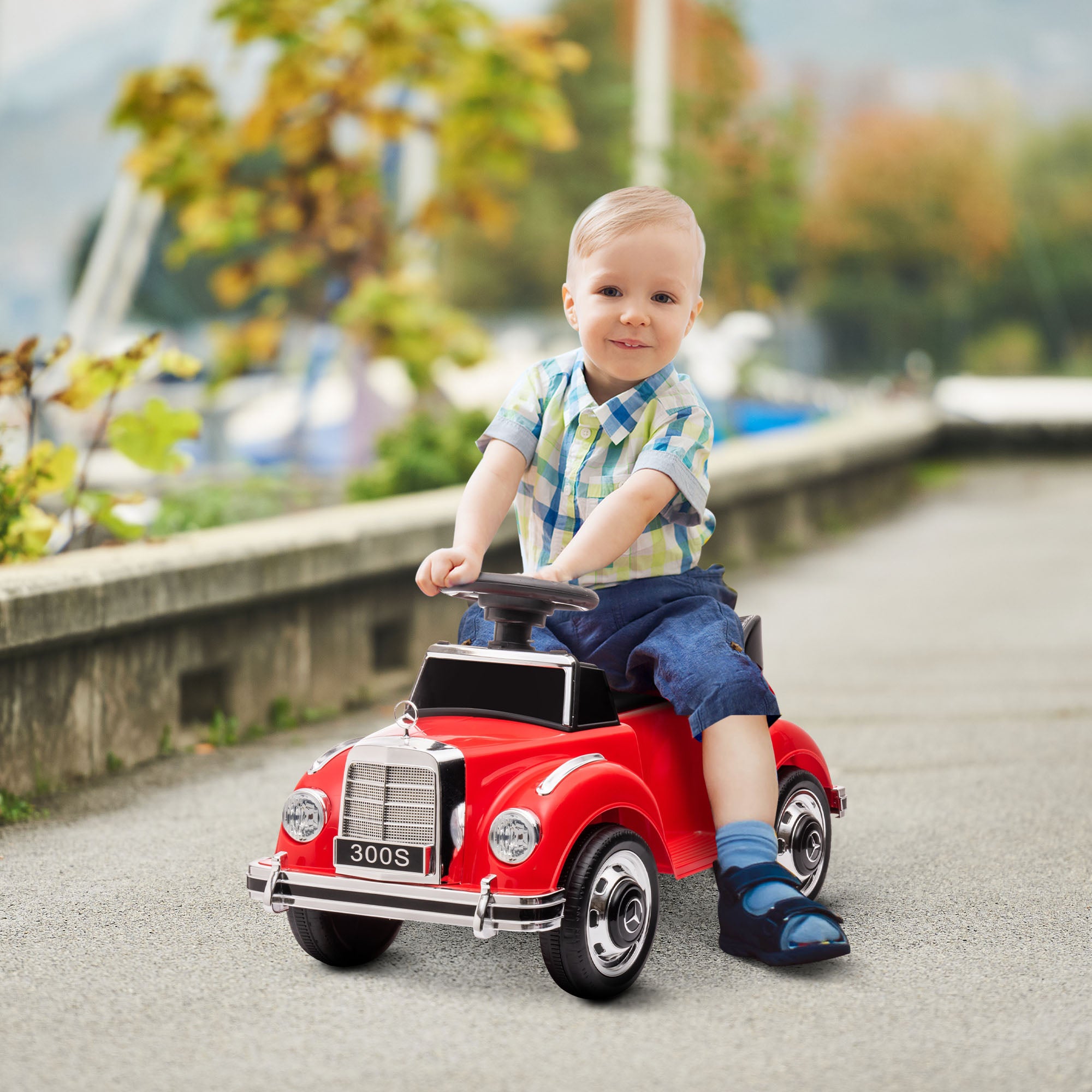 Carro Andador Infantil Vermelho 77,5x41,5x45 cm