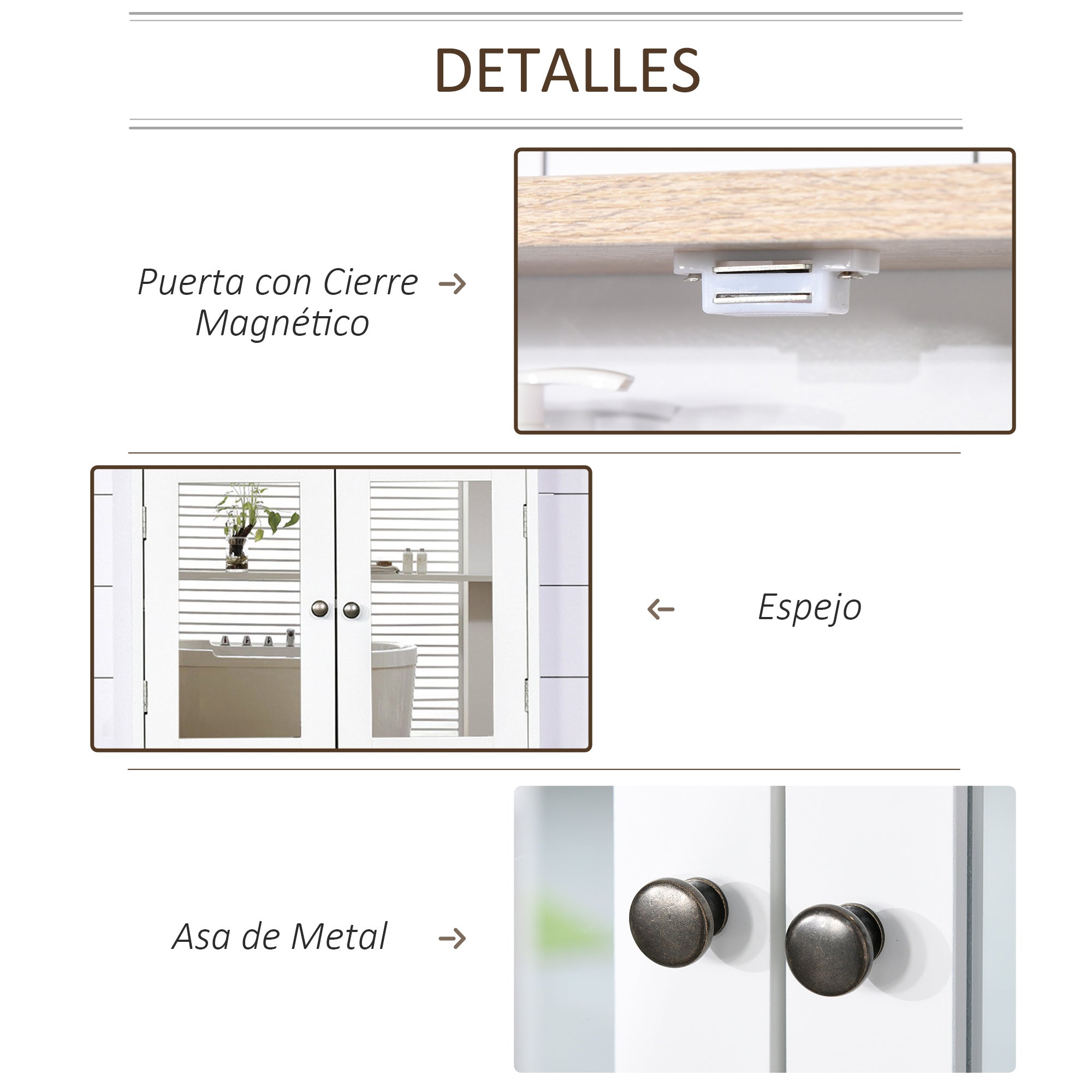 Armário de Banheiro Montado na Parede com Espelho 56x14x46 cm - Branco