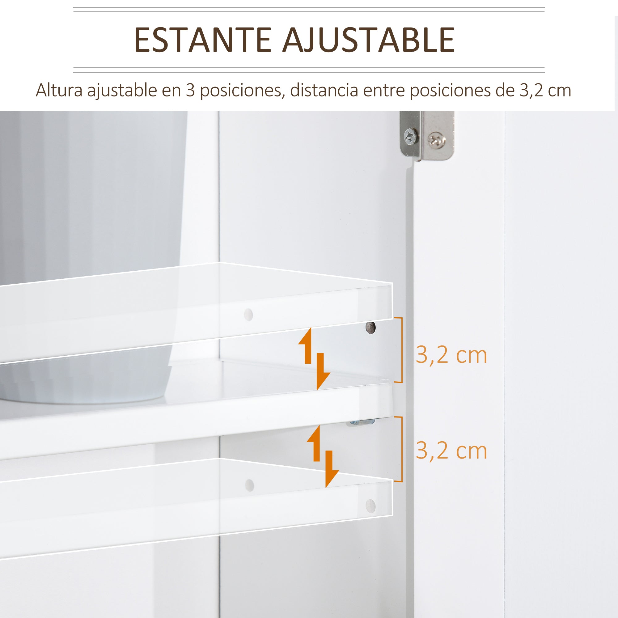 Armário de Banheiro Montado na Parede com Espelho 56x14x46 cm - Branco