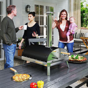 Forno de Pizza Exterior Ø33 cm Prata - Medidas 84x47x82 cm