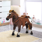 Cavalo de Brinquedo para Crianças - 85x28x60 cm - Cor Marrom