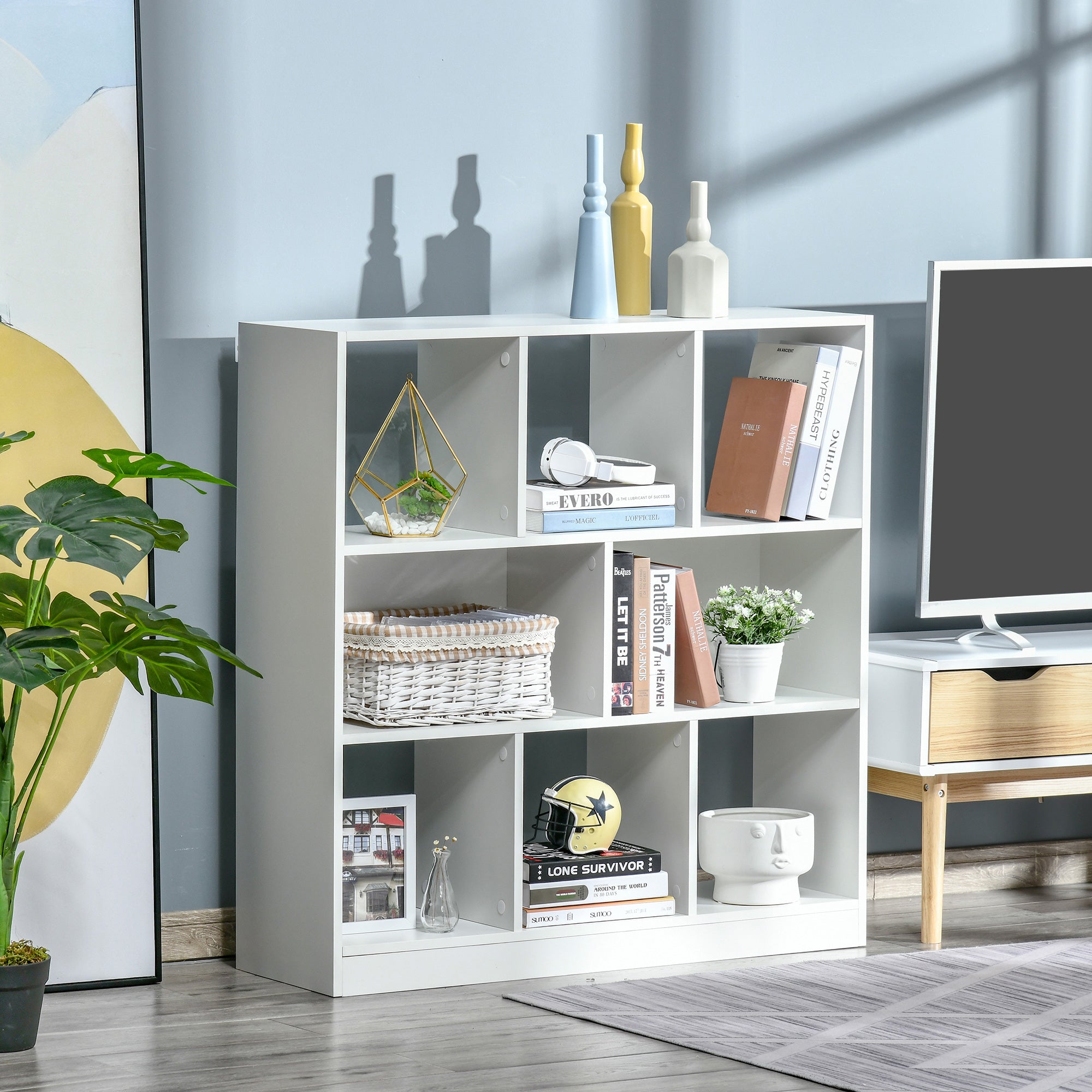 Estante para Livros 97,5x30x100cm Branco