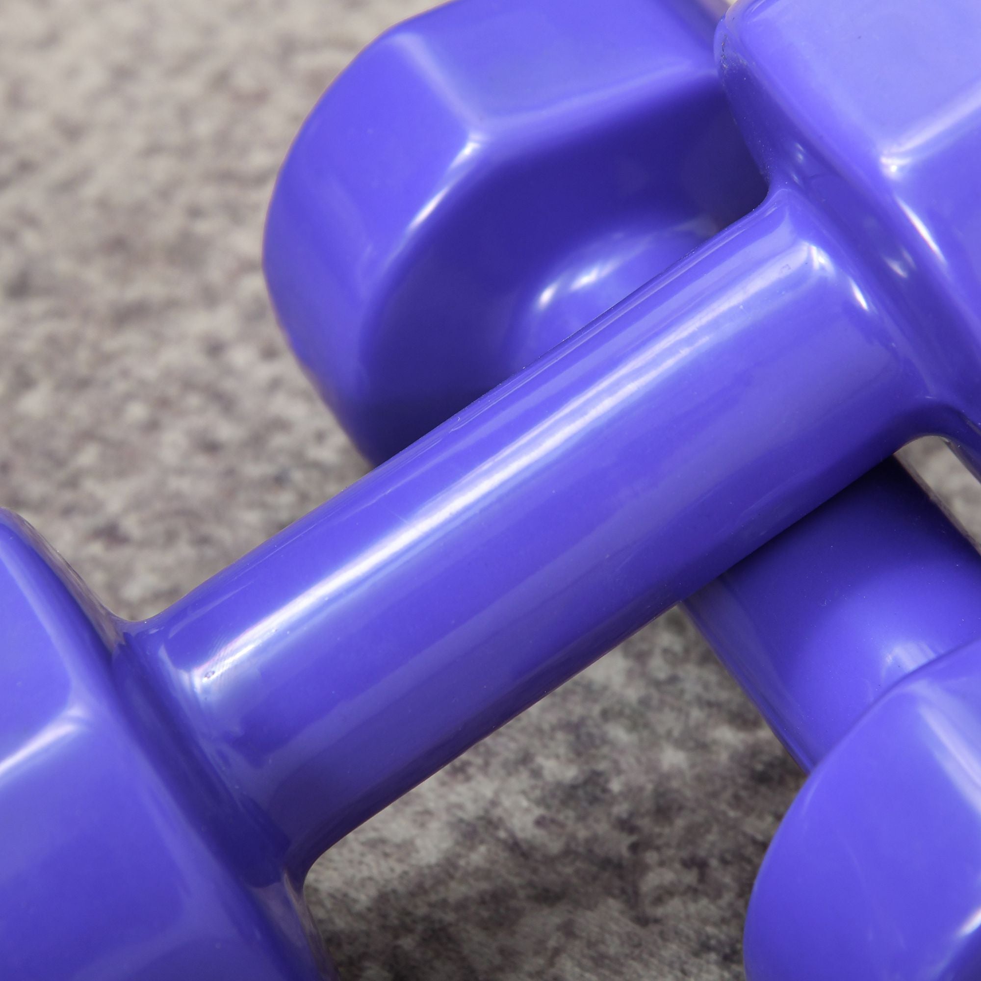 Jogo de 8 Halteres Hexagonais Multicoloridos 4kg 3kg 2kg 1kg - Ø9x19.5cm