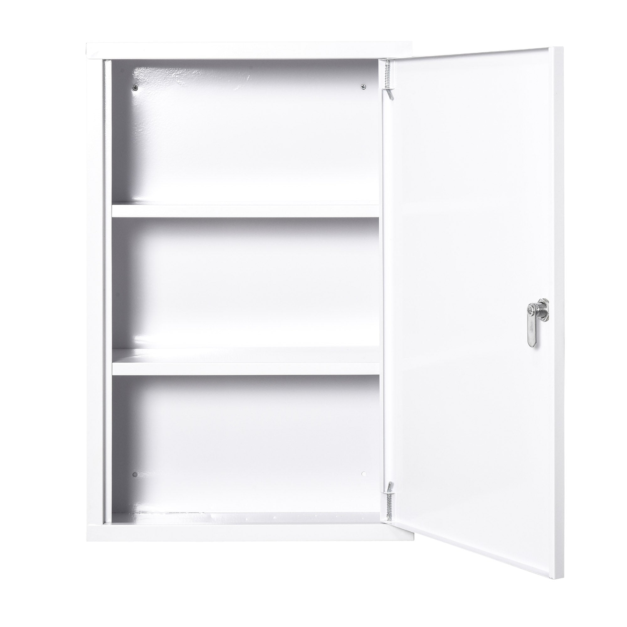 Armário de Farmácia de Metal 3 Prateleiras 40x18x60cm - Branco
