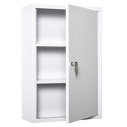 Armário de Farmácia de Metal 3 Prateleiras 40x18x60cm - Branco