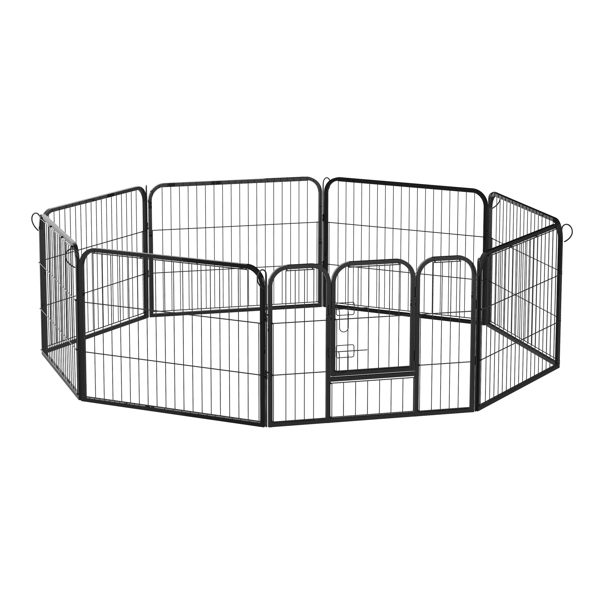 Parque para Animais de Estimação 80x60cm Preto