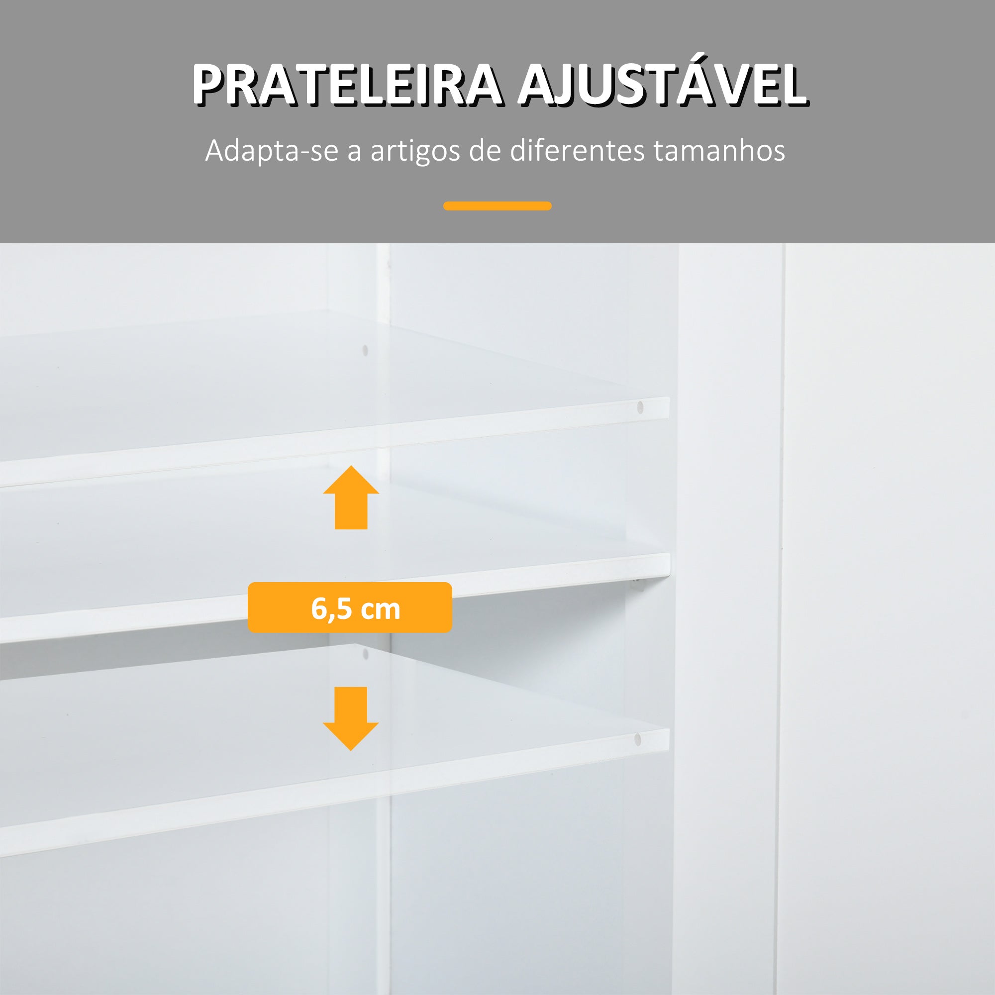 Armário Auxiliar Casa de Banho 60x30x75 cm Branco