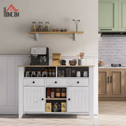 Aparador de Cozinha Moderno 120x38x81,5 cm Branco