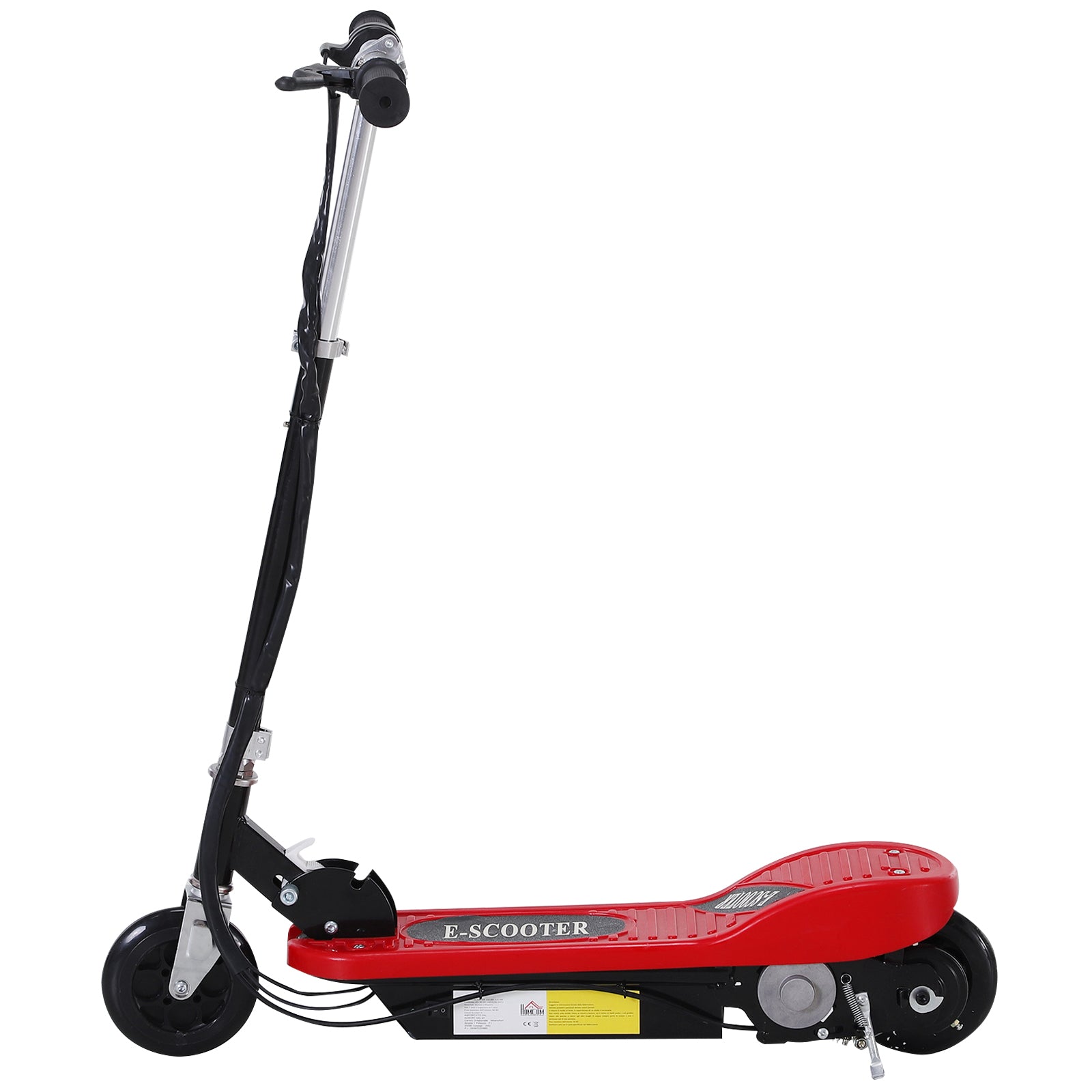 Trotinete Elétrica Dobrável Vermelha 78x37x95cm para Crianças e Adolescentes