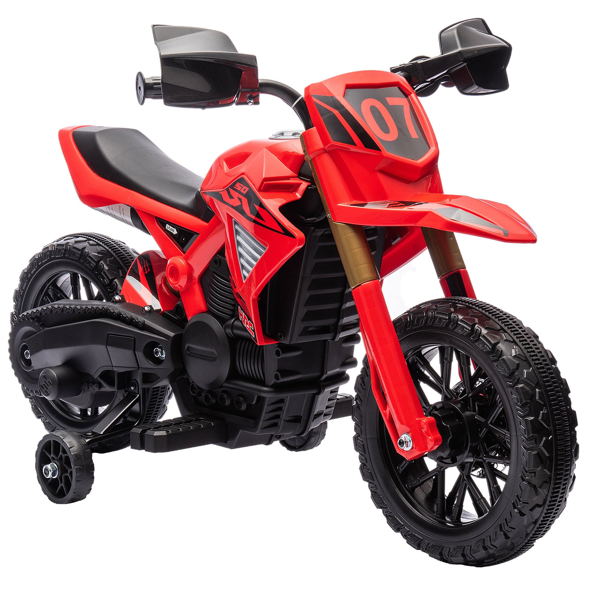Mota Elétrica Infantil Vermelha 105x57x62 cm - Diversão e Segurança para Crianças