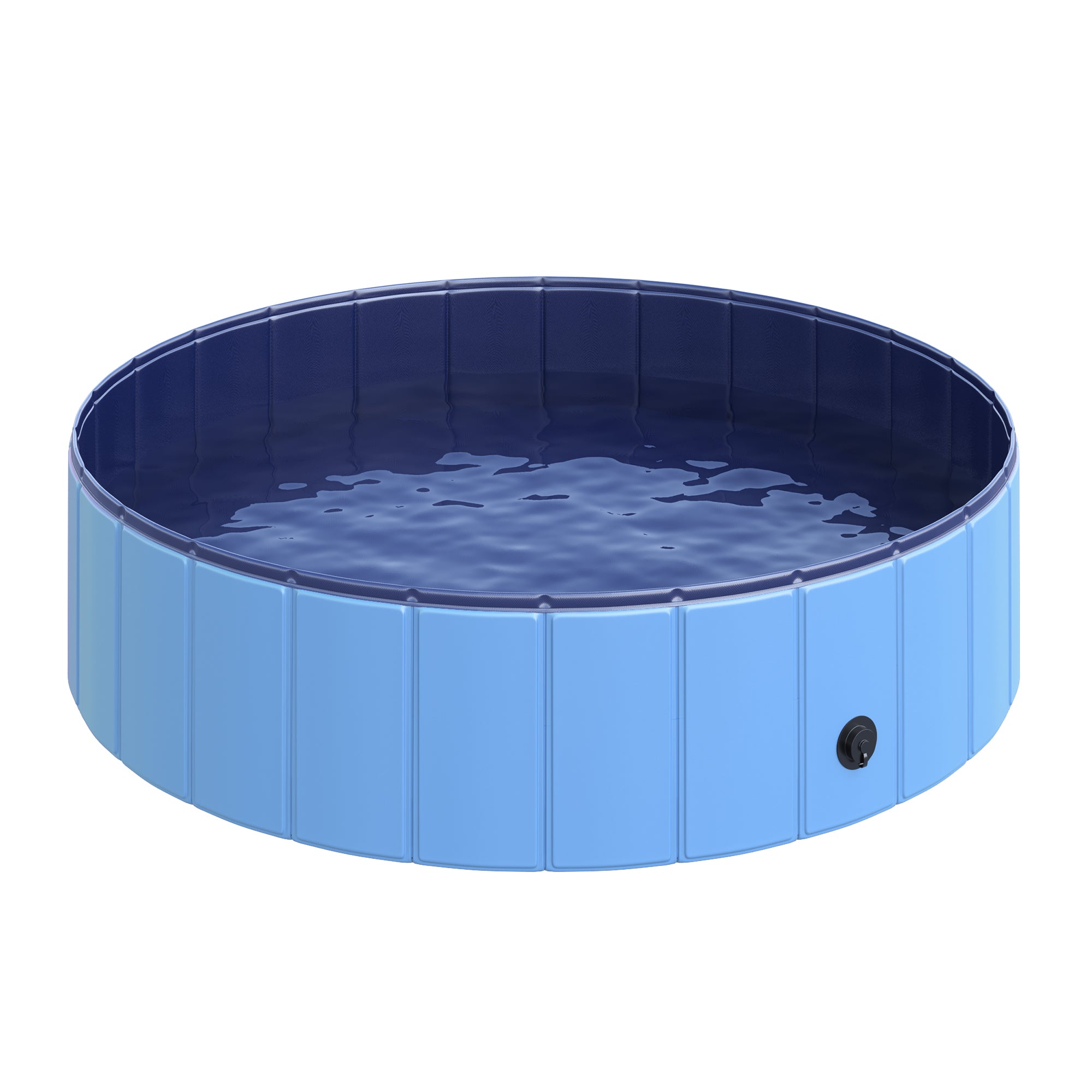 Piscina Dobrável para Cães e Gatos - Azul - 120x120x30 cm