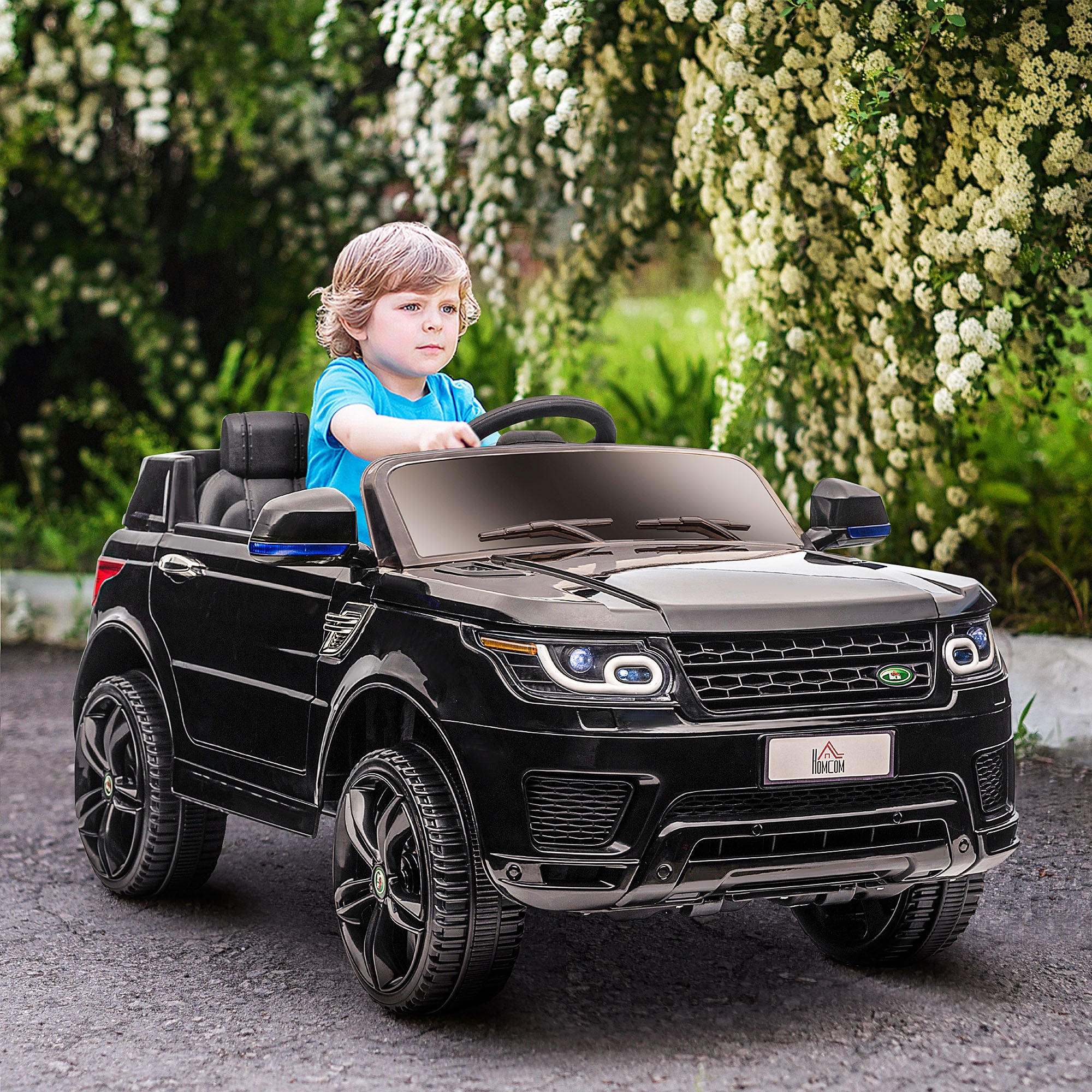 Carro Elétrico SUV para Crianças de 3-6 Anos - Preto 110x68x52cm