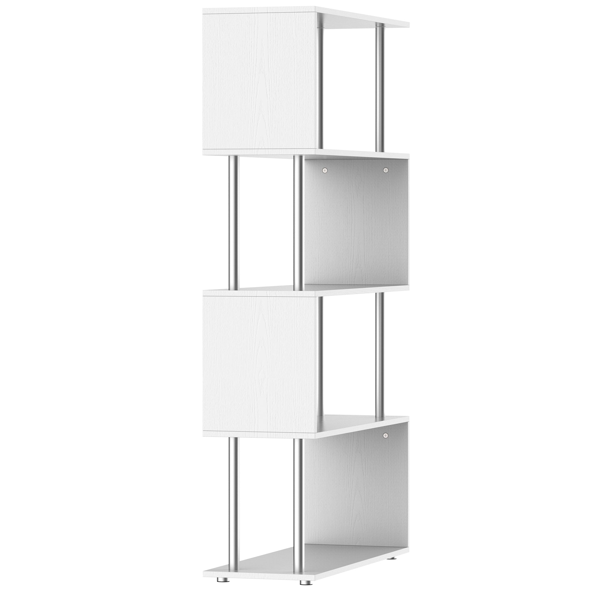 Estante de Madeira 145x80x30cm - Cor Branco