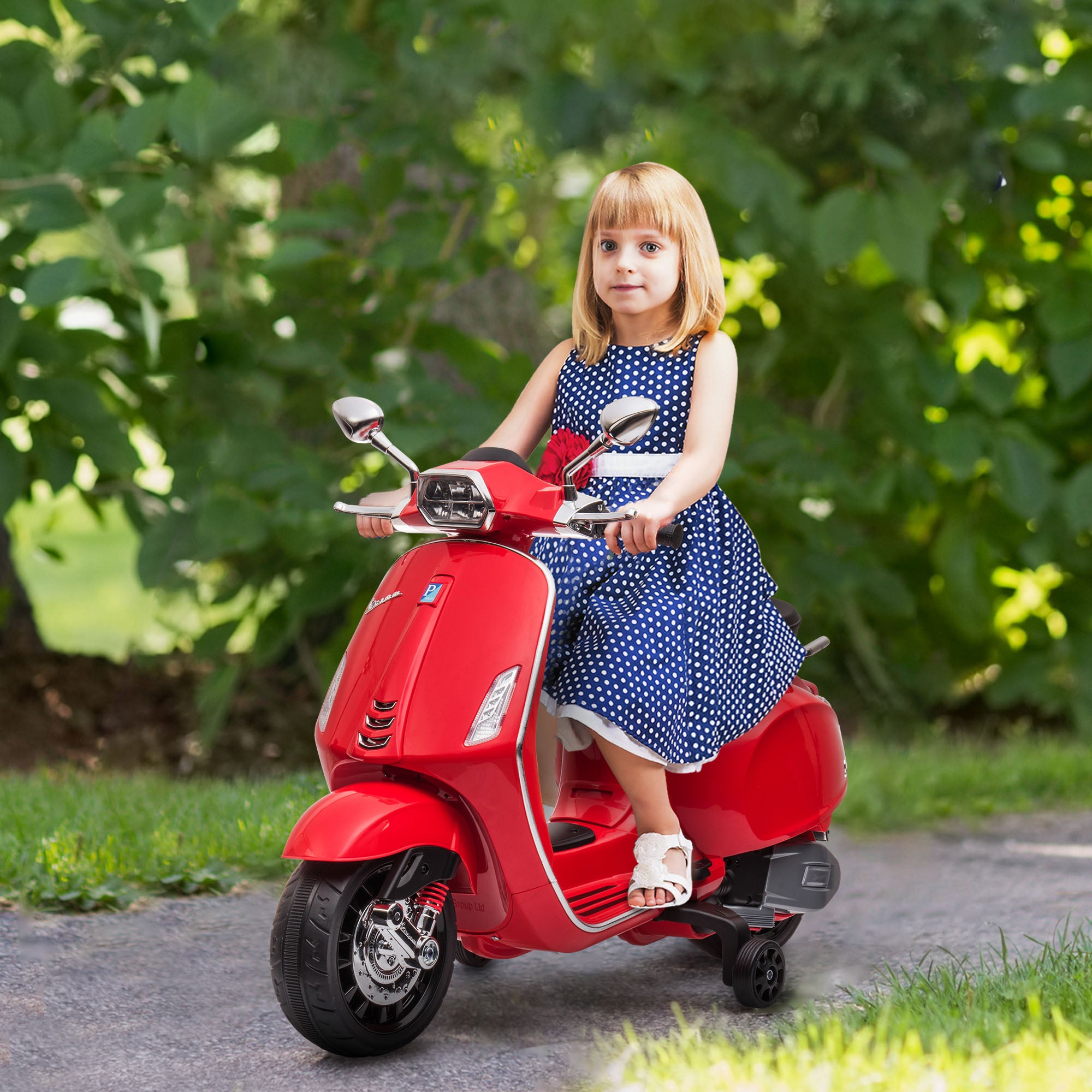 Moto Elétrica para Crianças 3-6 Anos - Vermelho 107x47x73 cm