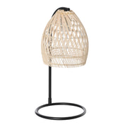 Candeeiro de Mesa Ø20x41 cm Bege - Estilo Cânage