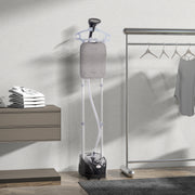 Ferro de Engomar a Vapor – 35x25x47-118,5 cm – Preto e Cinza – Plástico ABS e PP