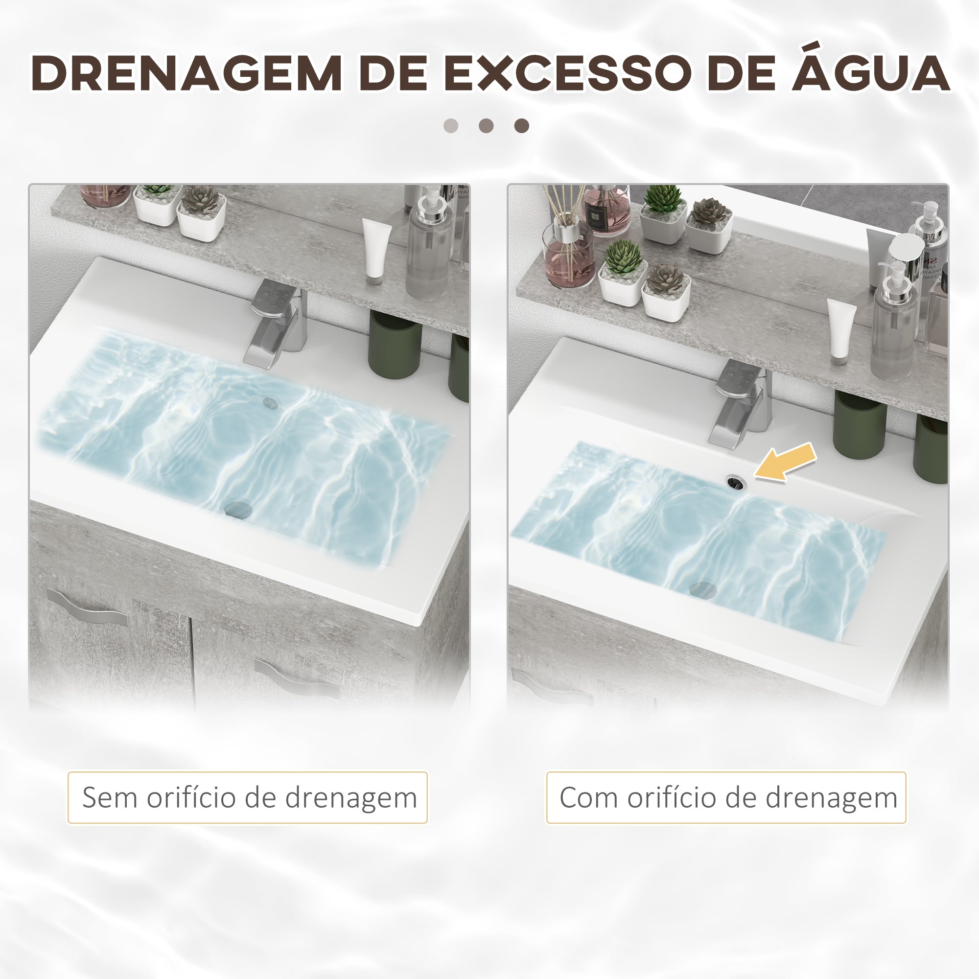Conjunto de Móveis para Casa de Banho Cinzento 30x30x131.5 cm - Espelho, Móvel com Lavatório e Coluna