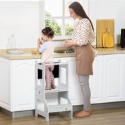 Torre de Aprendizagem Infantil – 42x44x86 cm – Cinzento – MDF