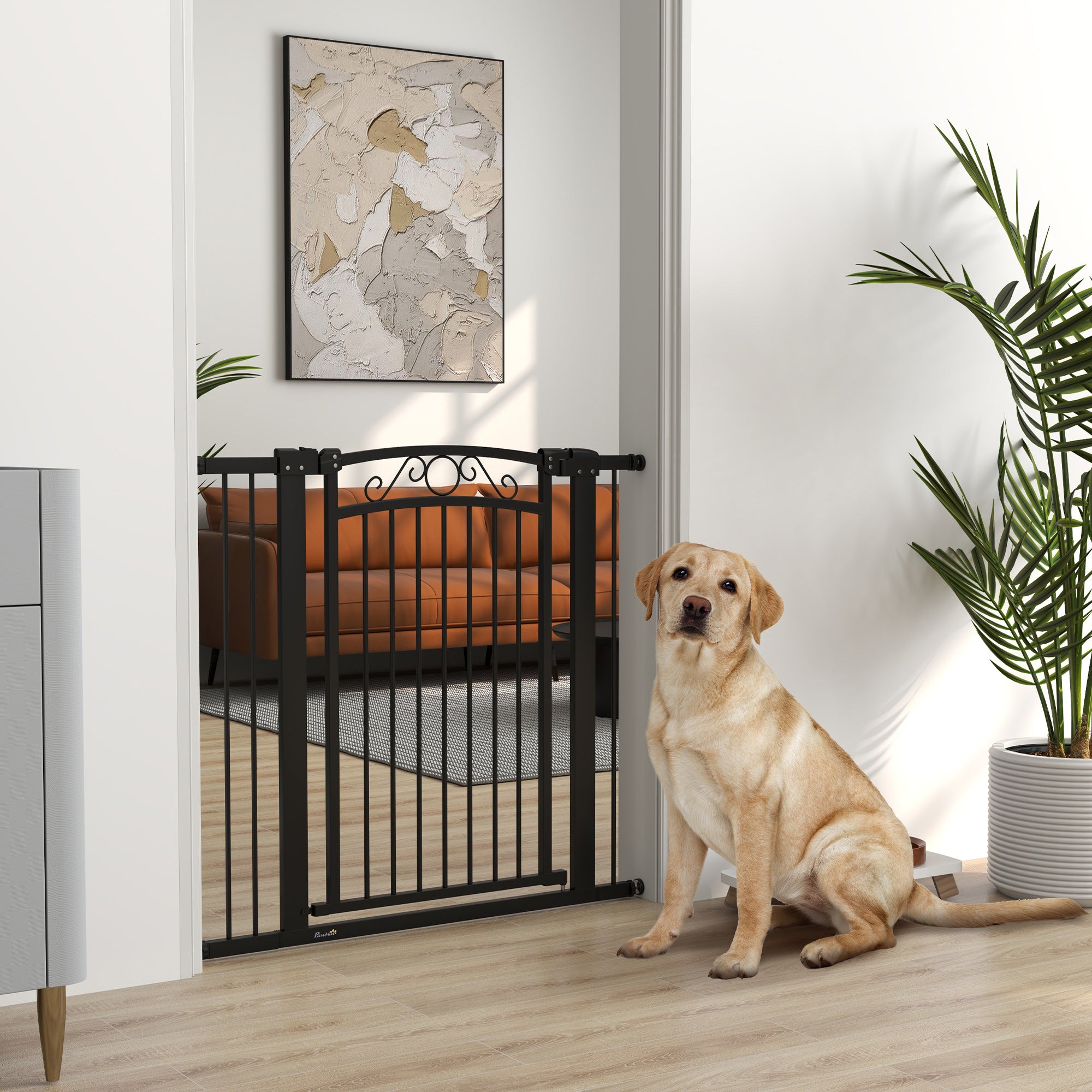 Barreira de Segurança Extensível 104 cm Preto