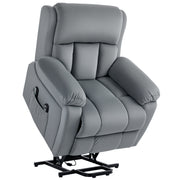 Poltrona Relax Cinzenta 90x95x103 cm com Massagem e Aquecimento