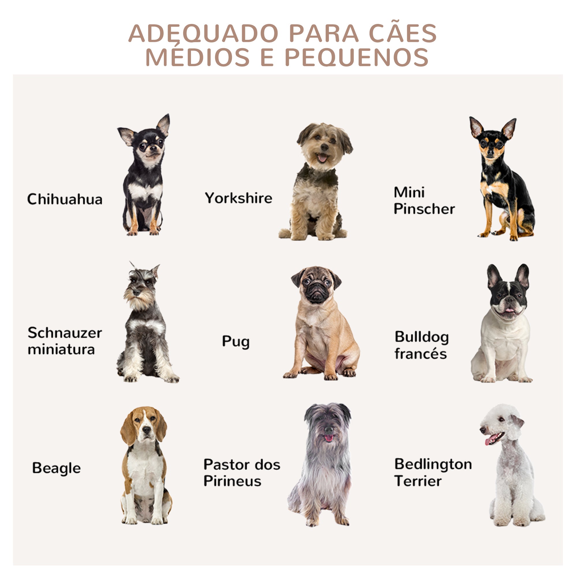 Gaiola para Cães de Tamanho Médio – 80x50x56,5 cm – Branco – Aço e MDF
