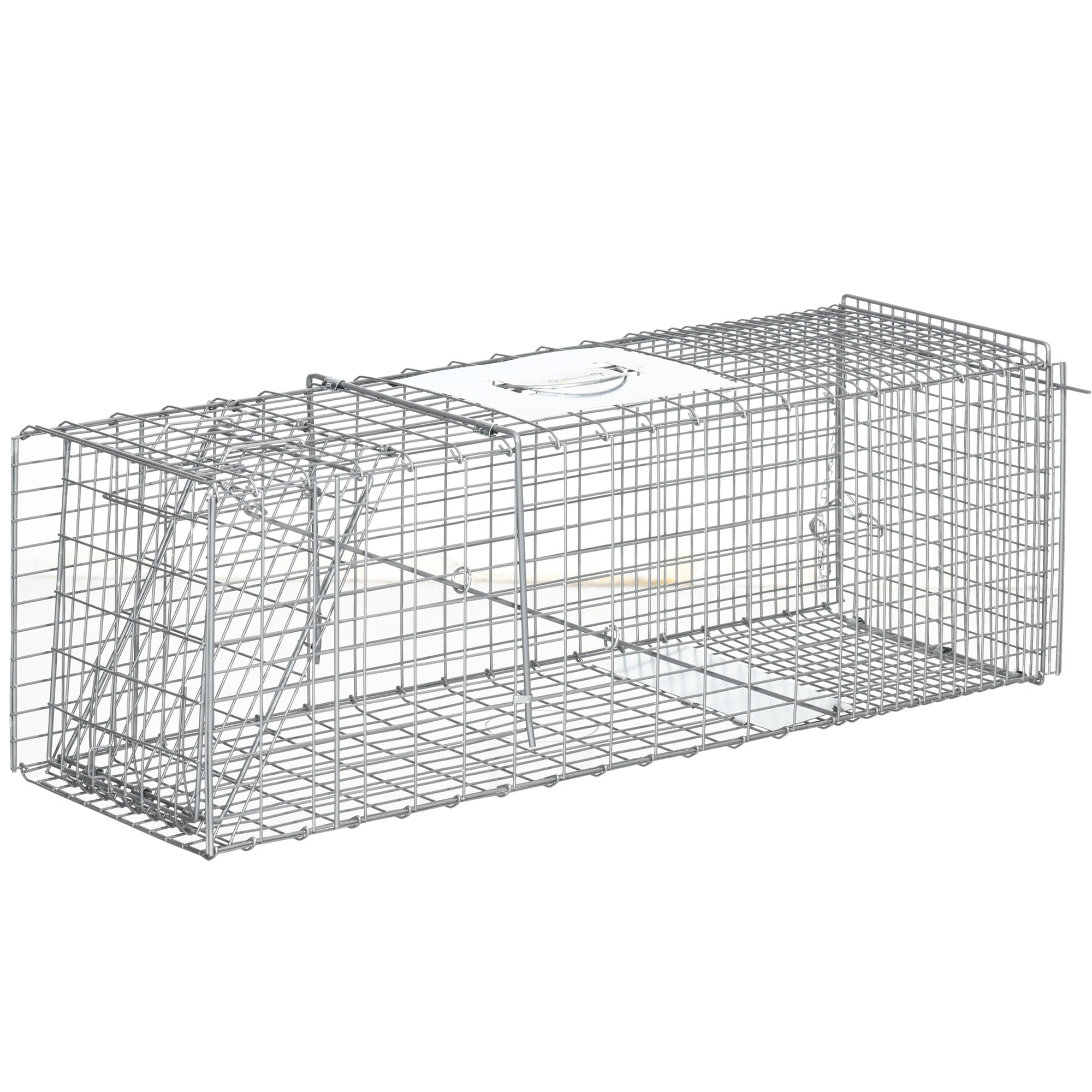 Armadilha para Animais Vivos Prata 93x31x34,5 cm - Captura Segura e Humana