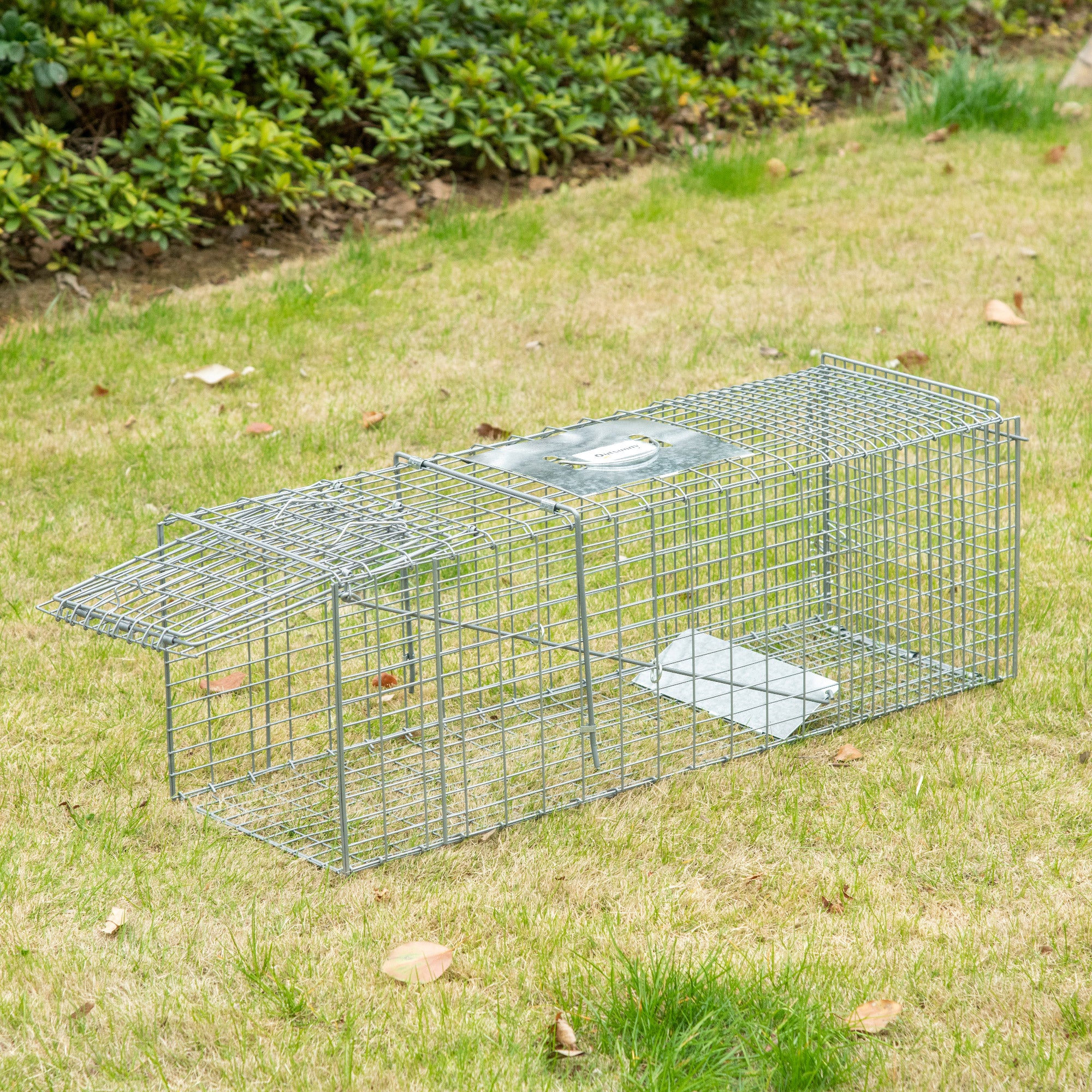 Armadilha para Animais Vivos Prata 93x31x34,5 cm - Captura Segura e Humana