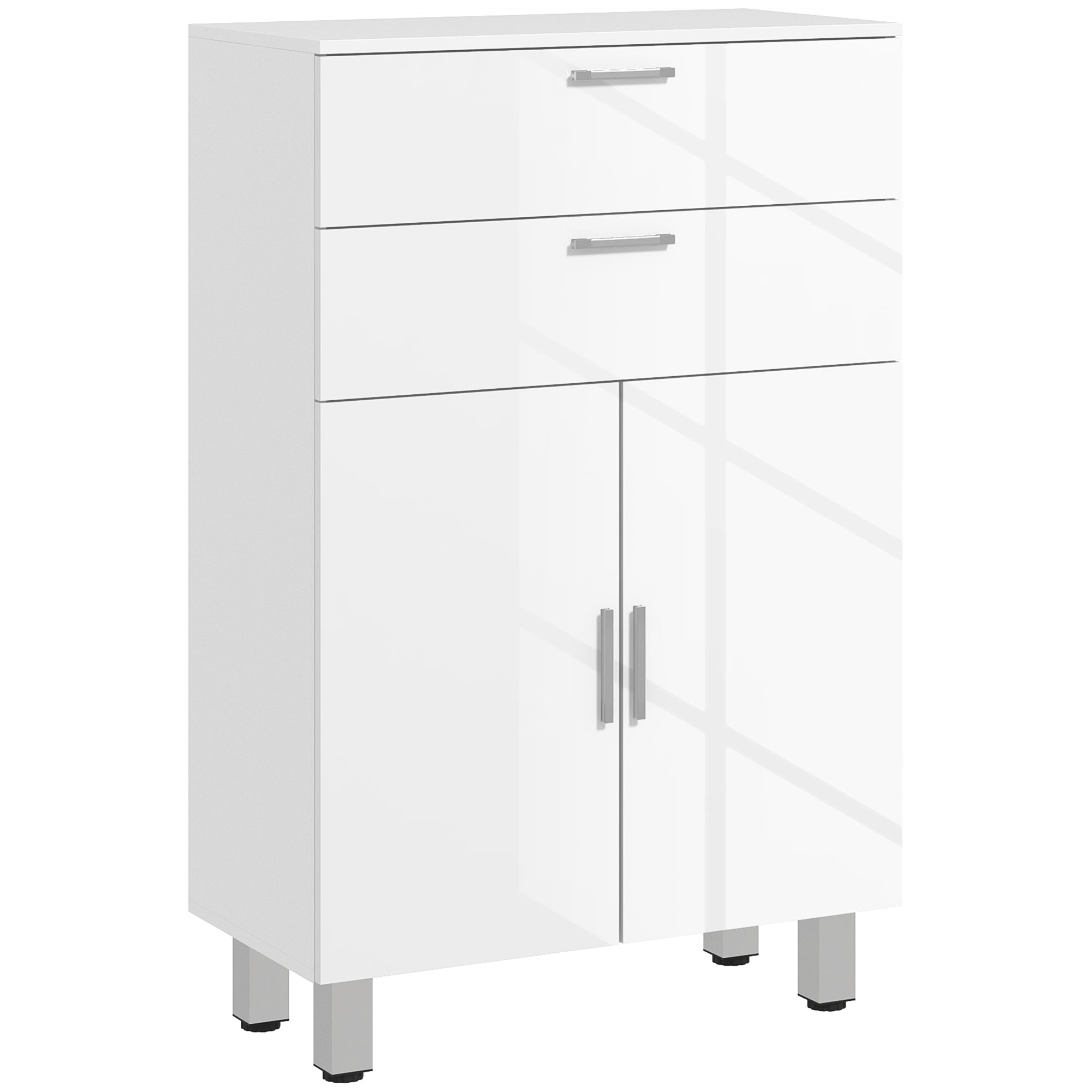 Móvel Auxiliar Casa de Banho Moderno 60x30x93 cm Branco