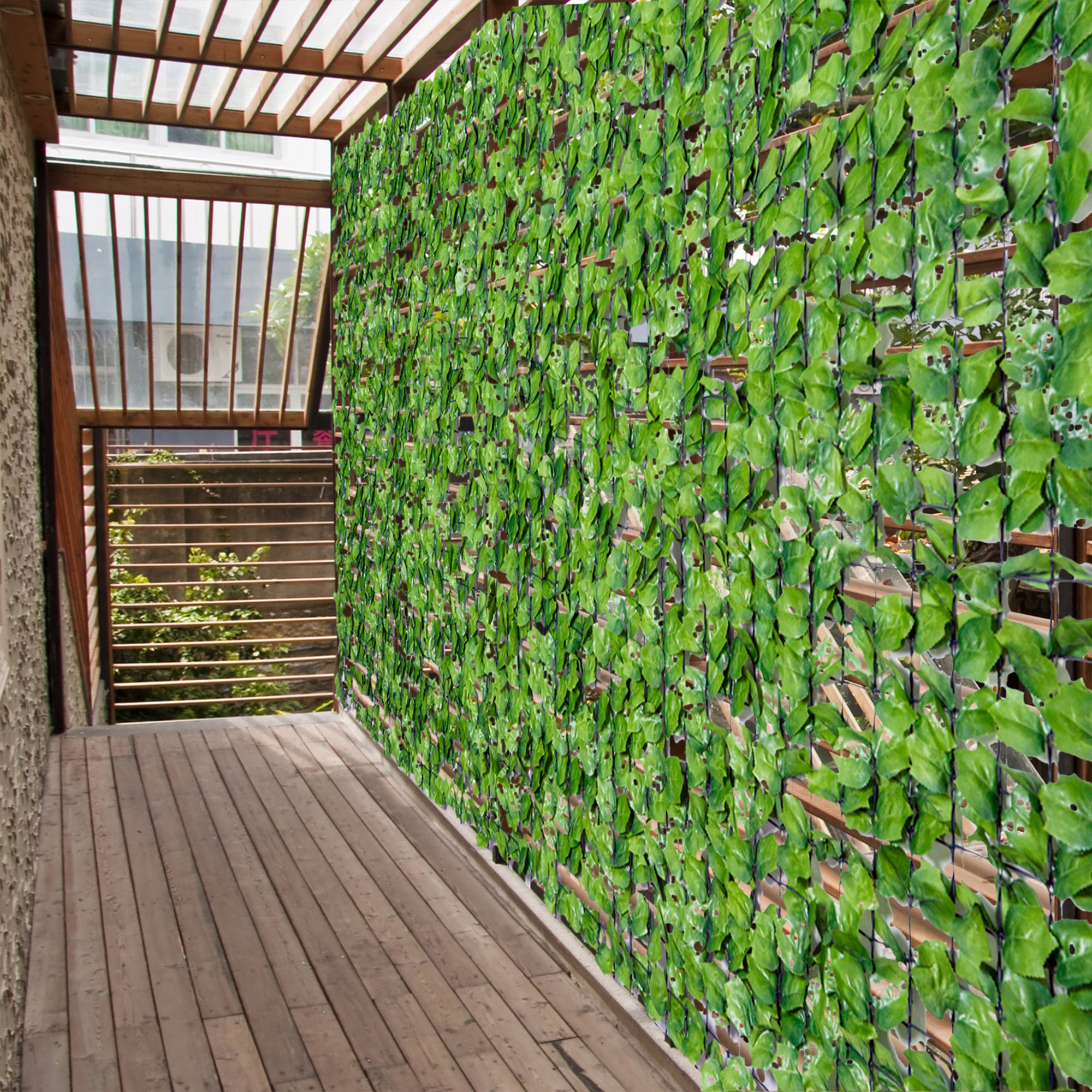 Vedação Artificial em Rolo 3x1,5m Verde - Privacidade e Decoração para Jardim