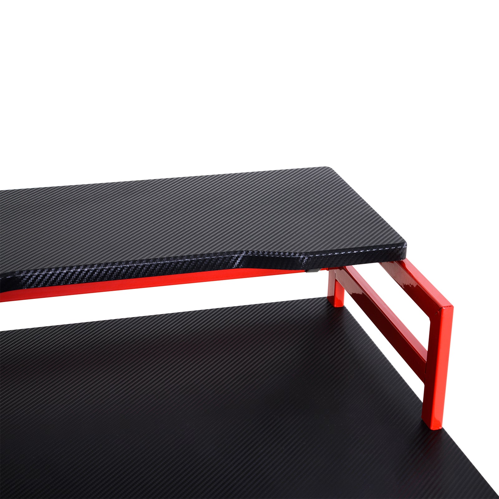 Secretária Mesa de Trabalho 168x66x92,5cm Cor Negro e Vermelho