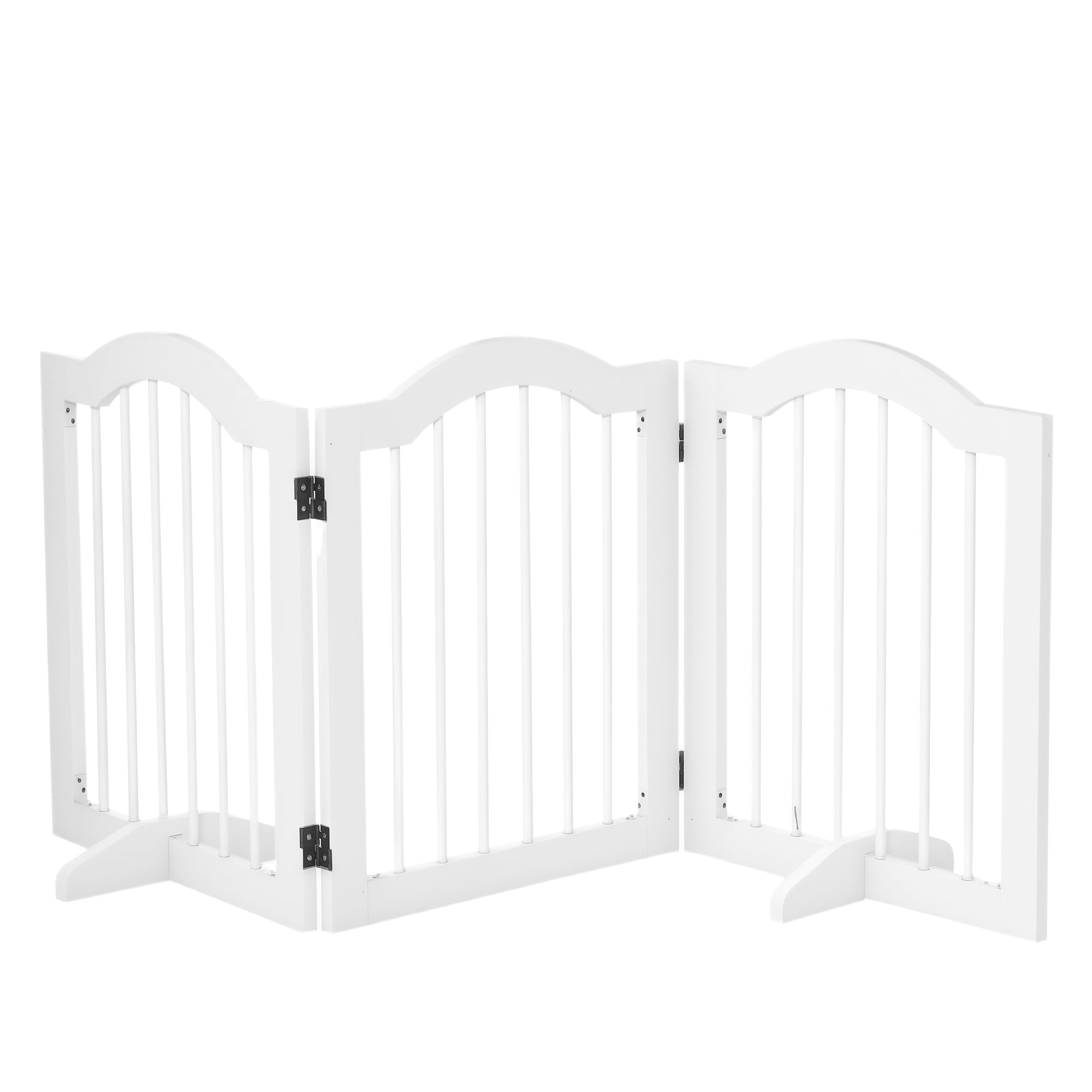 Barreira de Segurança Dobrável para Cães Pequenos 154,5x29,5x61cm Branco