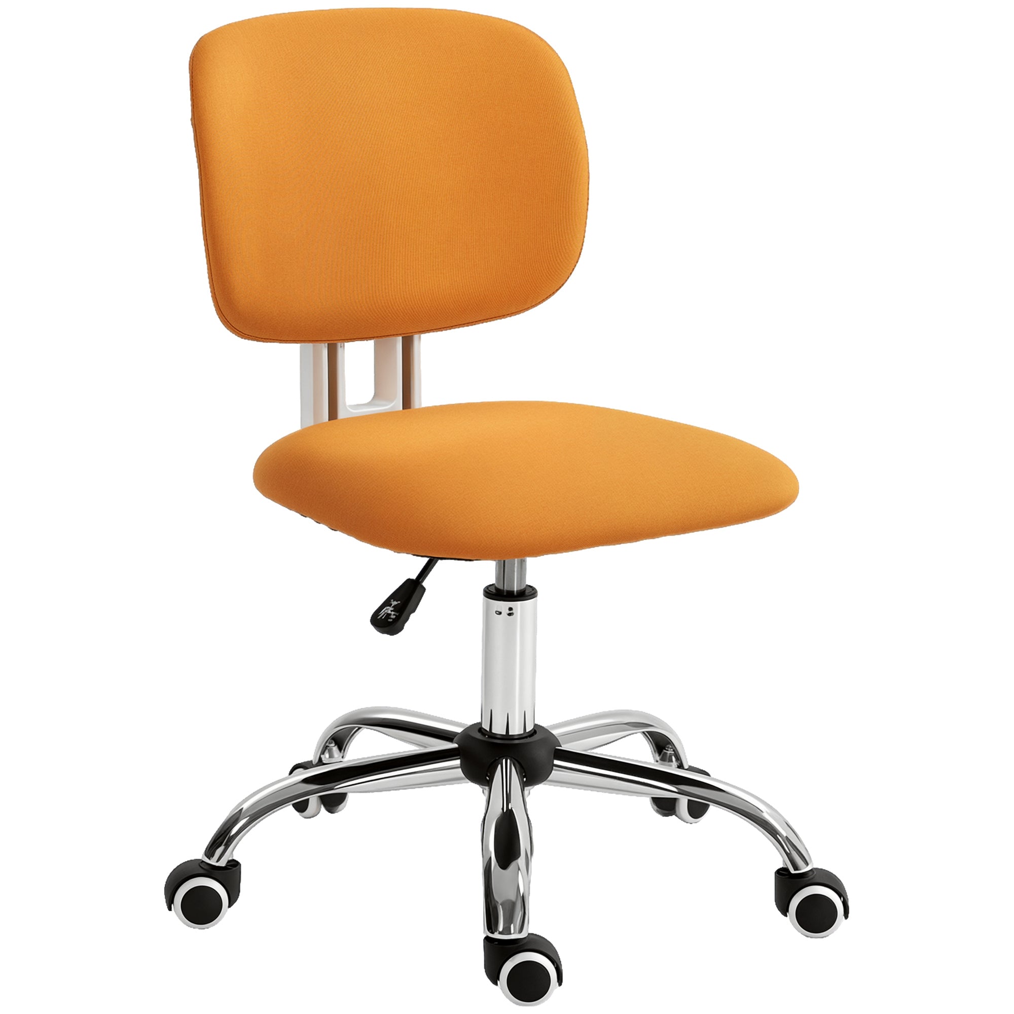 Cadeira de Escritório Laranja 48x53x80-90 cm Sem Braços - Estilo Moderno
