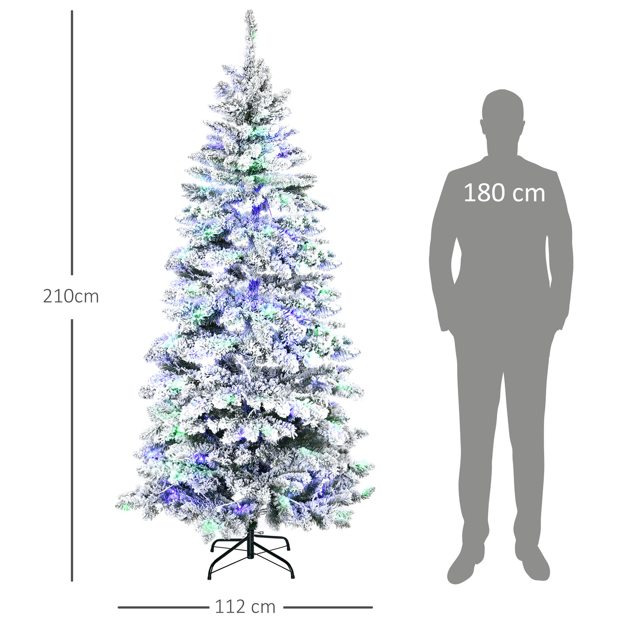 Árvore de Natal – 210 cm – Verde – PVC