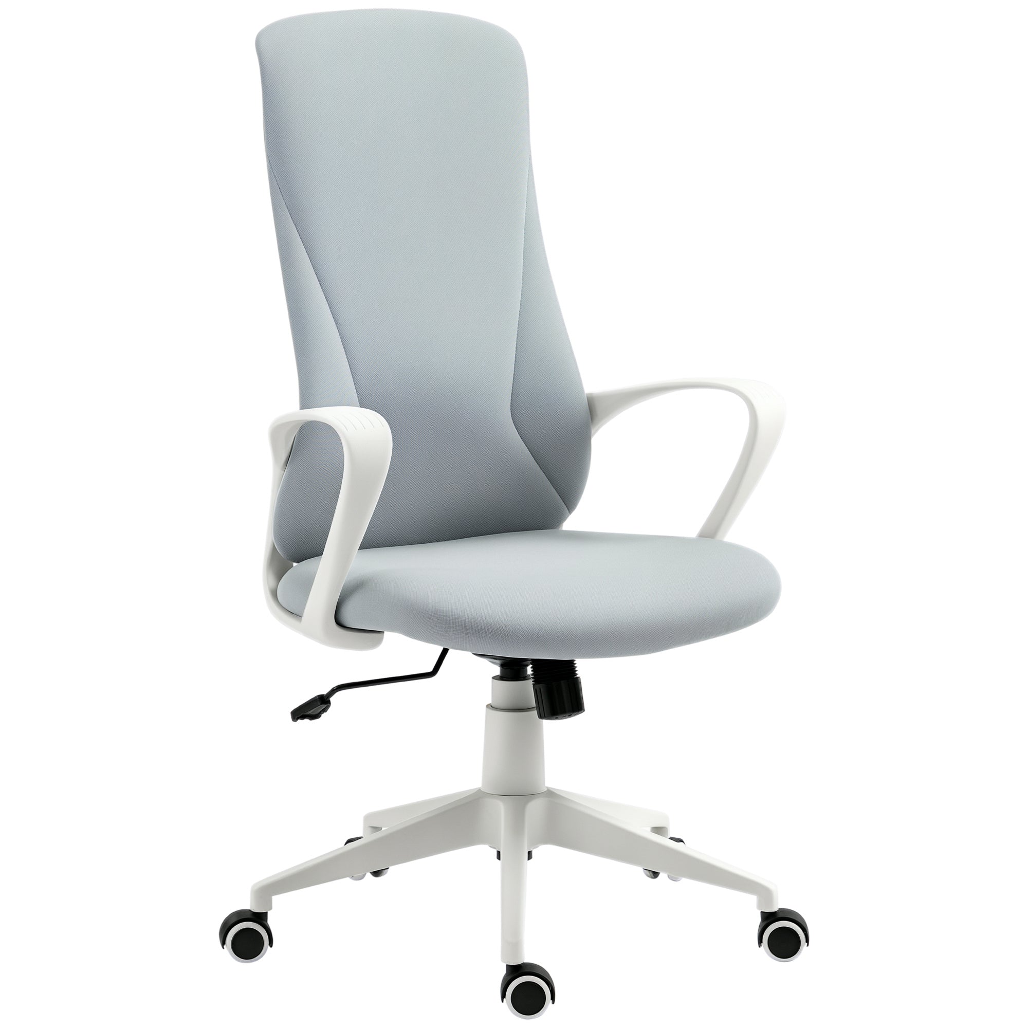 Cadeira de Escritório Ergonómica Cinza Claro 62x56x110-119,5 cm